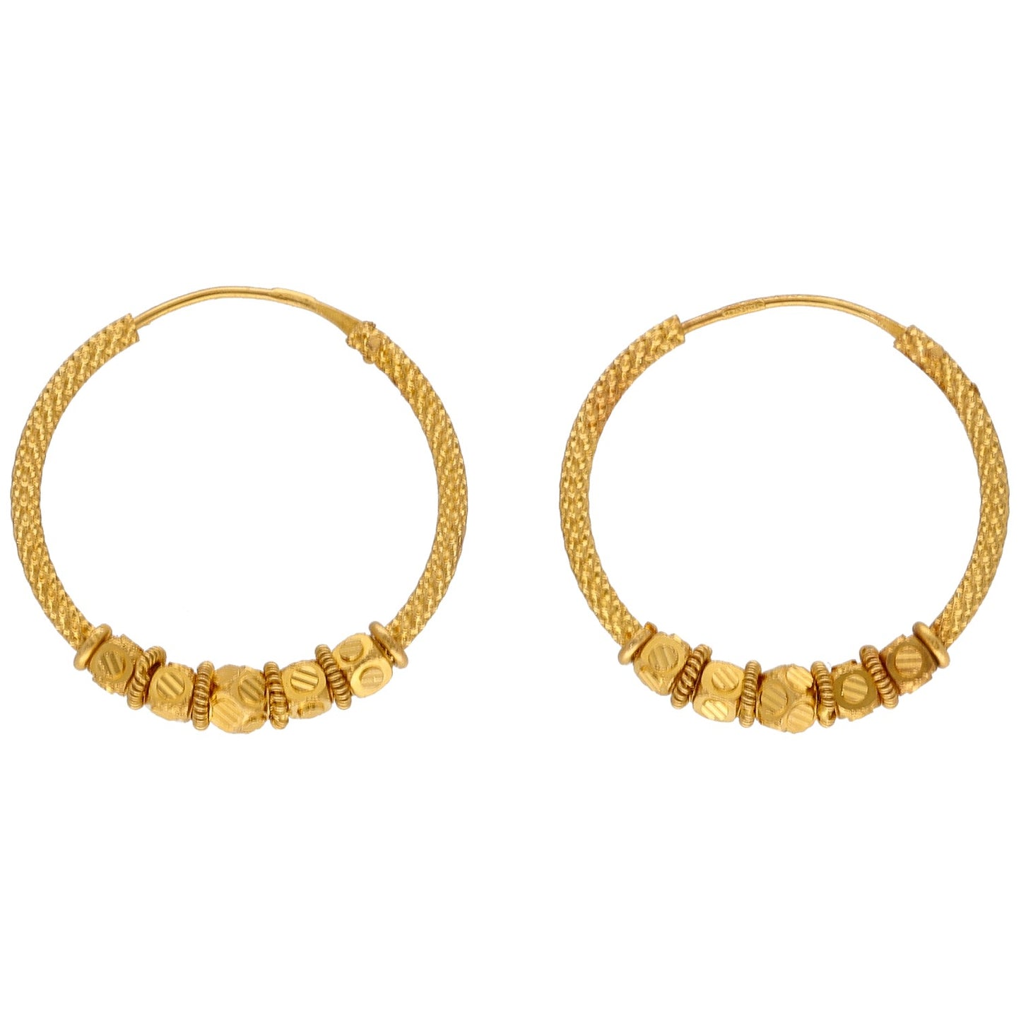 22ct Gold Hoop Earrings