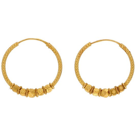 22ct Gold Hoop Earrings