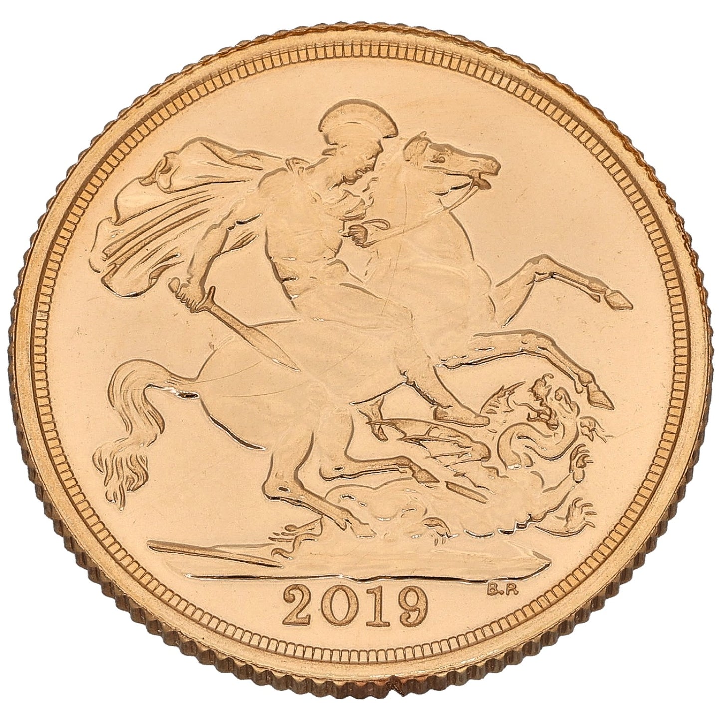 22ct Gold Queen Elizabeth II Full Sovereign Coin 2019
