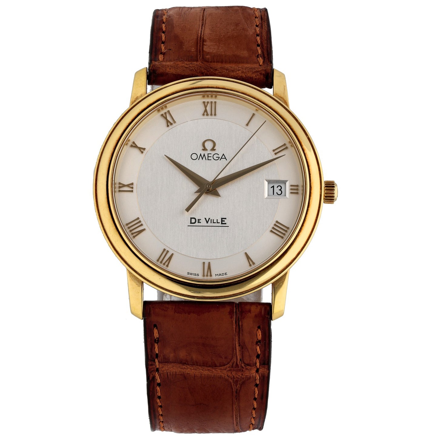 Omega De Ville 4610.32.02 34.4mm Gold Watch