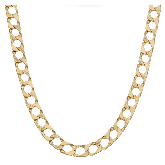 9ct Gold Curb Chain 16"