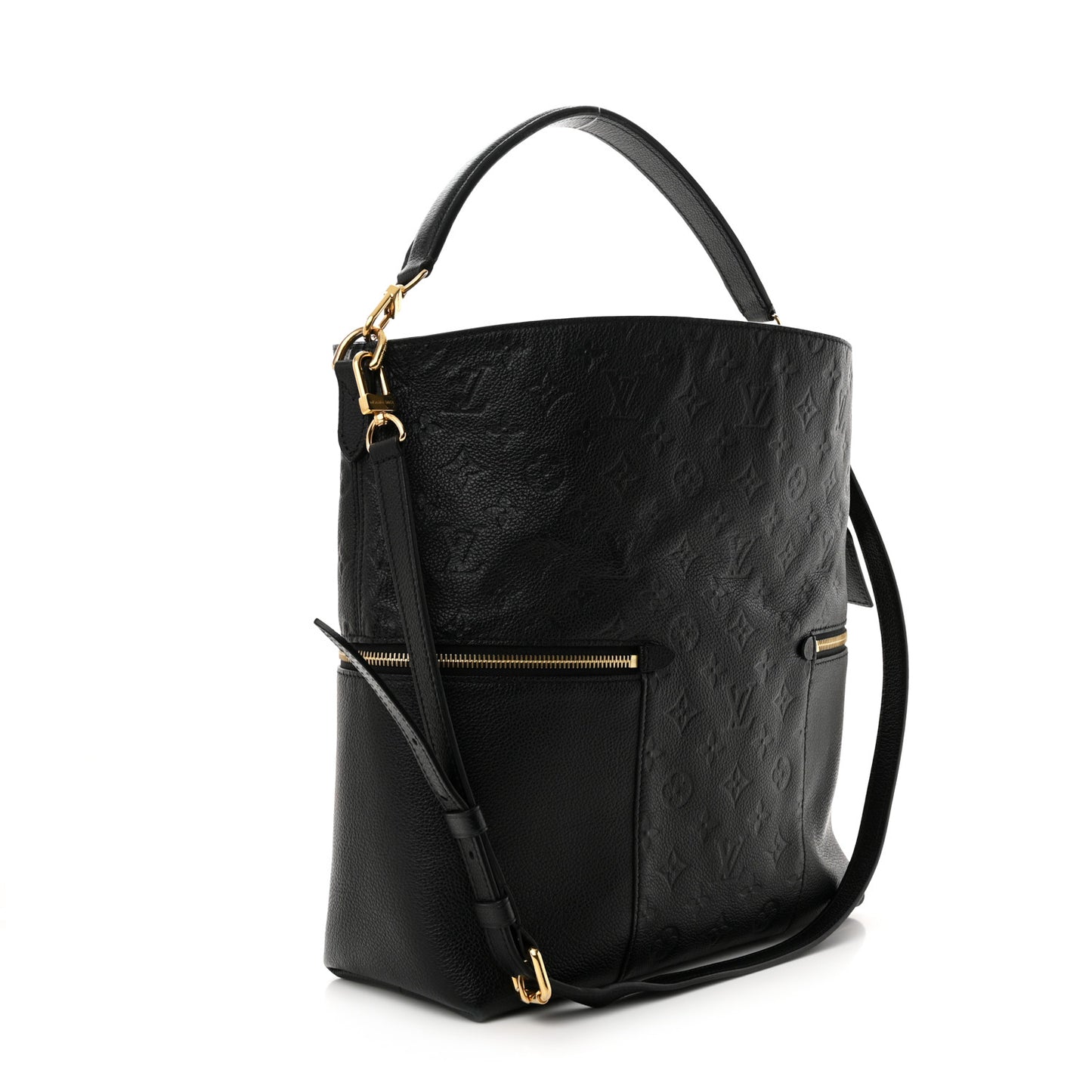 Louis Vuitton Melie Monogram Empreinte Leather Bag - Black