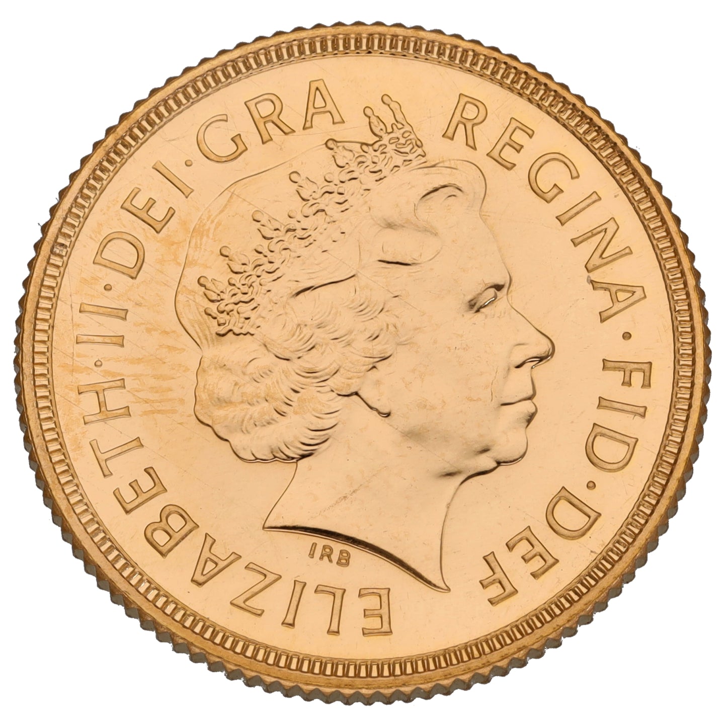 22ct Gold Queen Elizabeth II Full Sovereign Coin 2001