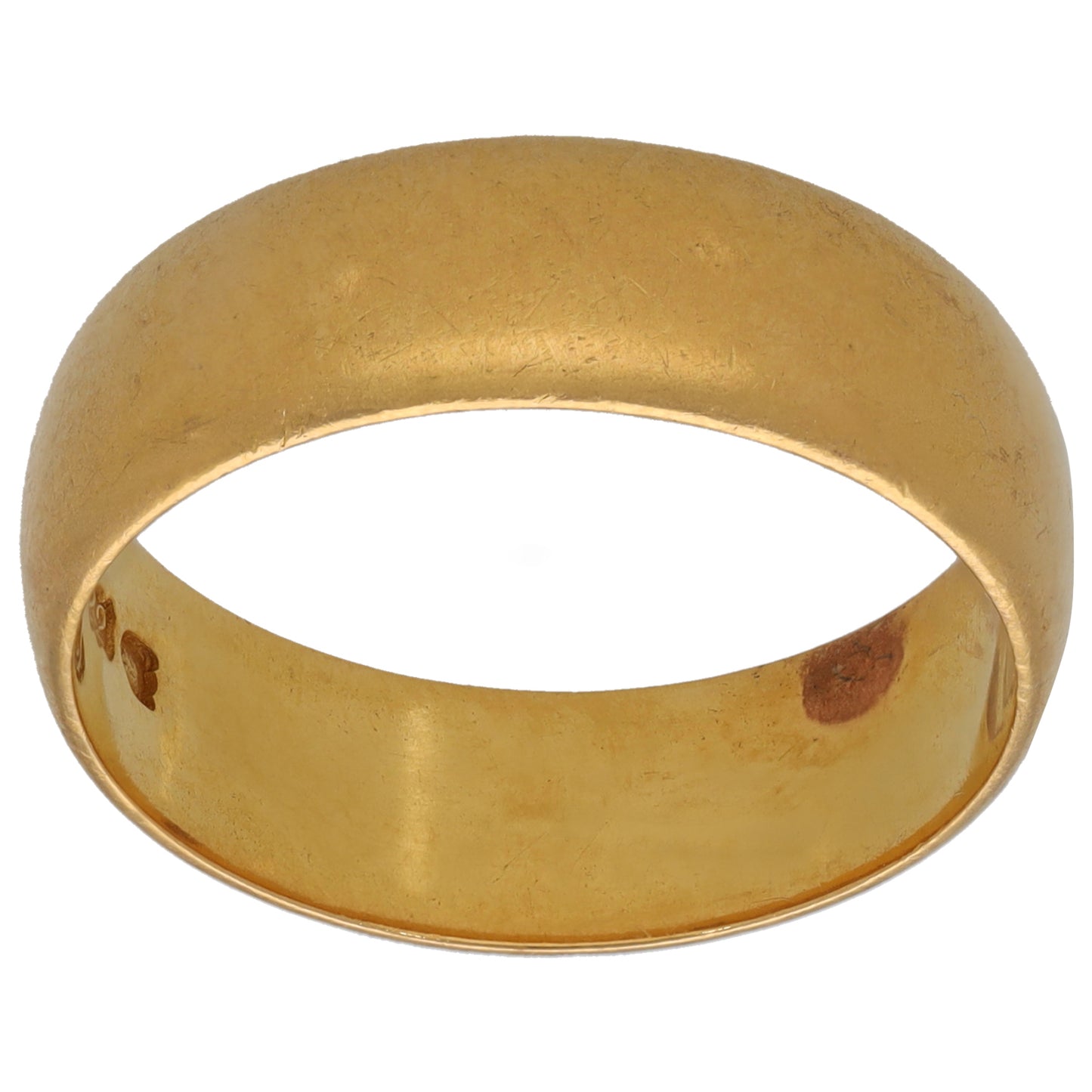 22ct Gold Plain Wedding Ring Size S