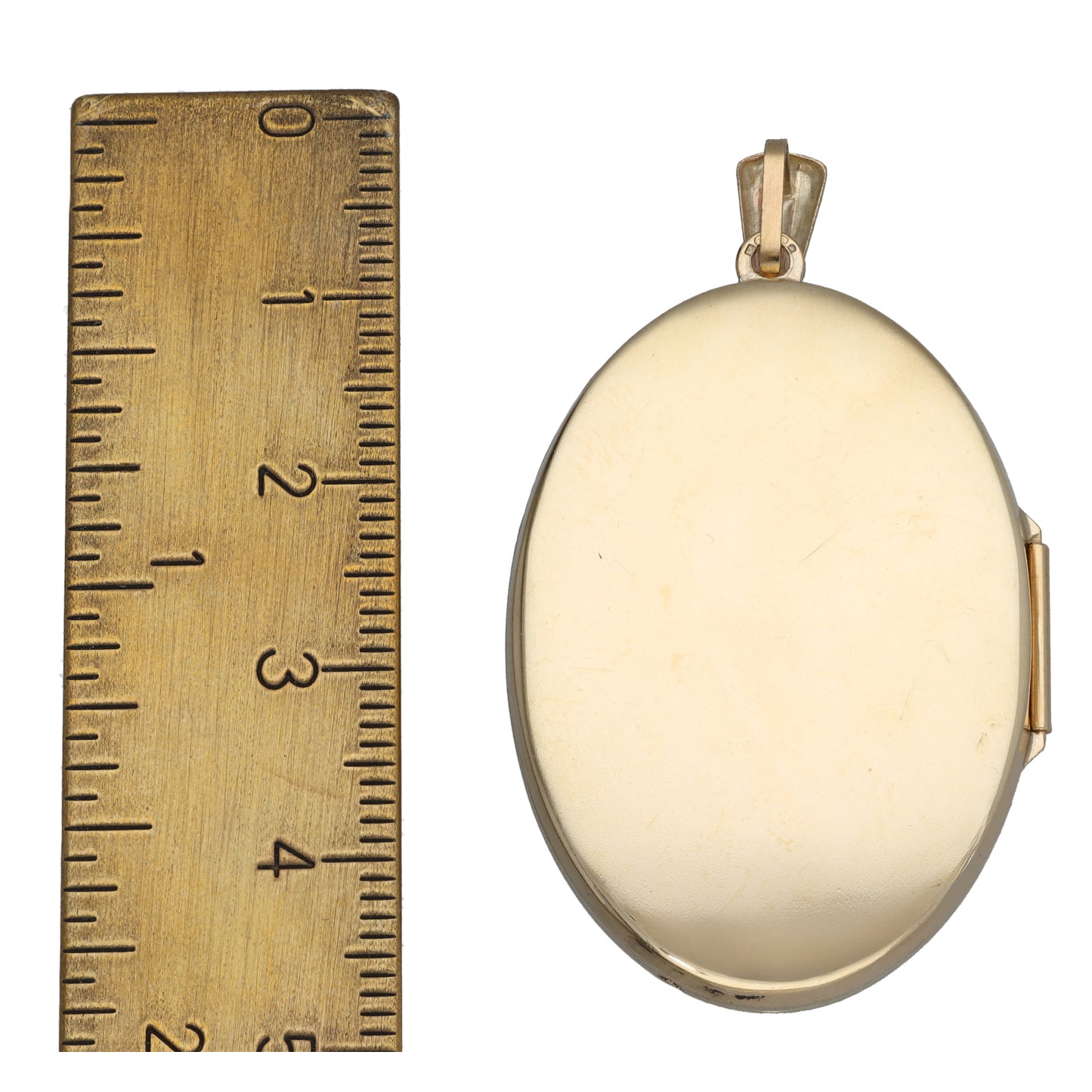 9ct Gold Patterned Locket Pendant