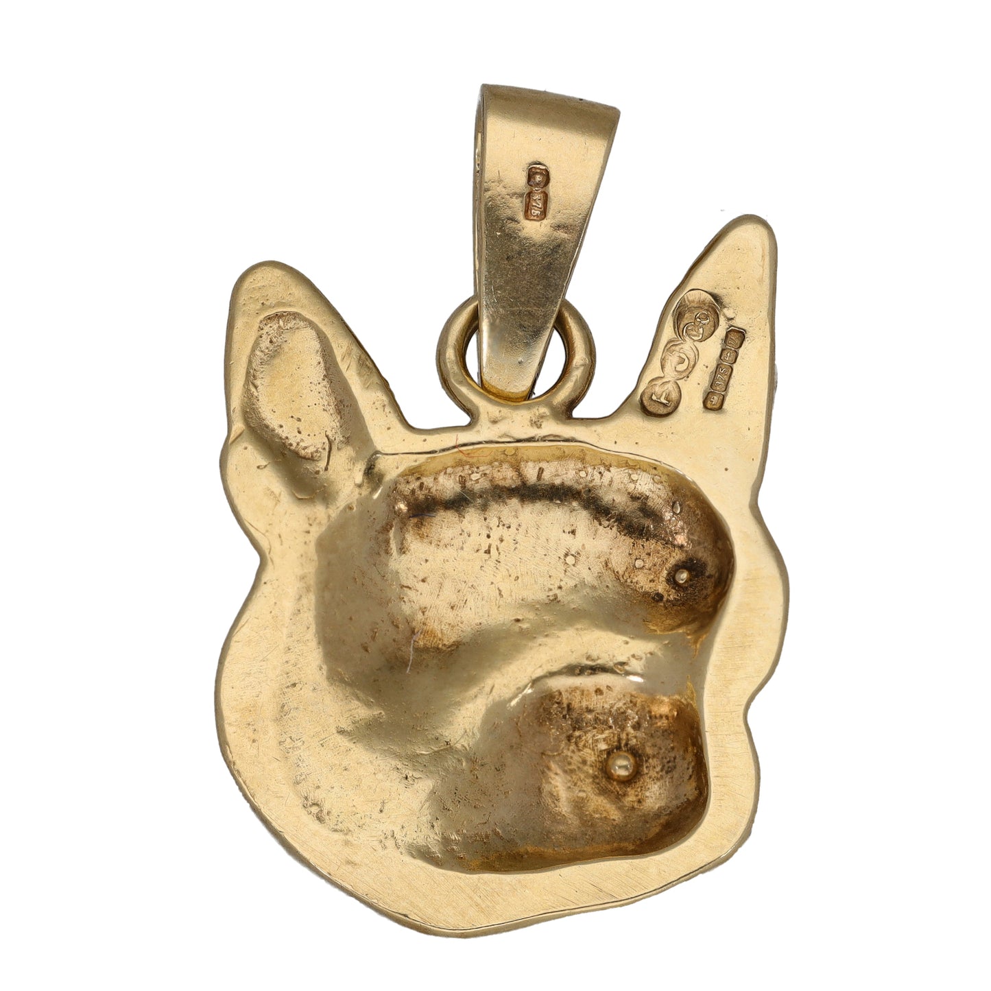 9ct Gold Bulldog Pendant