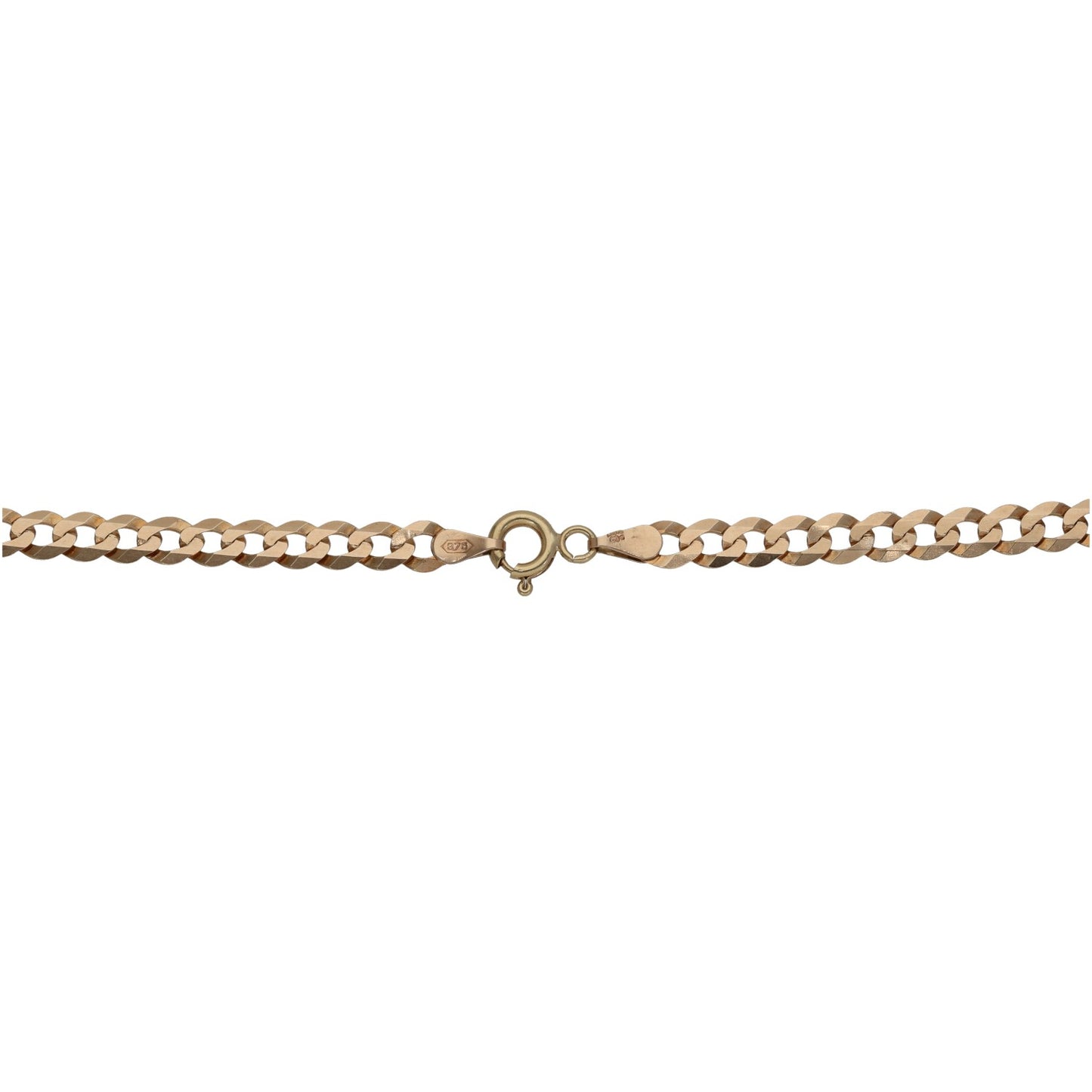 9ct Gold Curb Chain 18"