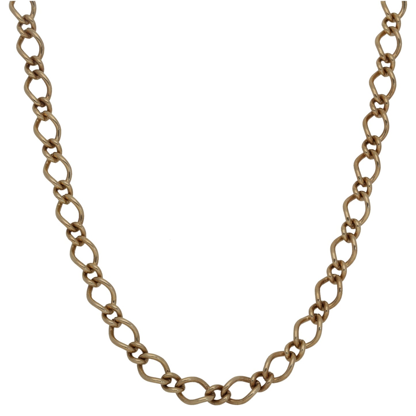 9ct Gold Curb Chain 18"