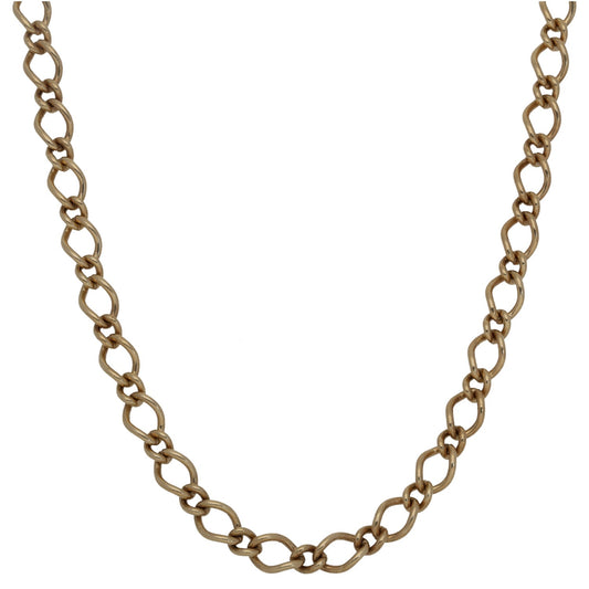 9ct Gold Curb Chain 18"