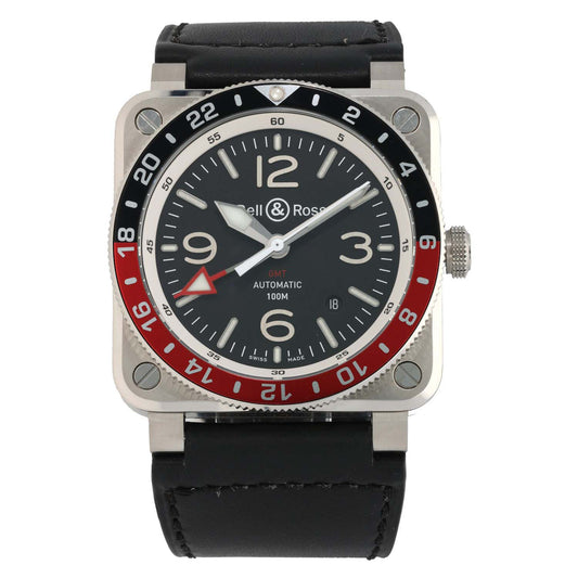 Bell & Ross BR 03-93 GMT BR 03-93-S 42mm Stainless Steel Watch