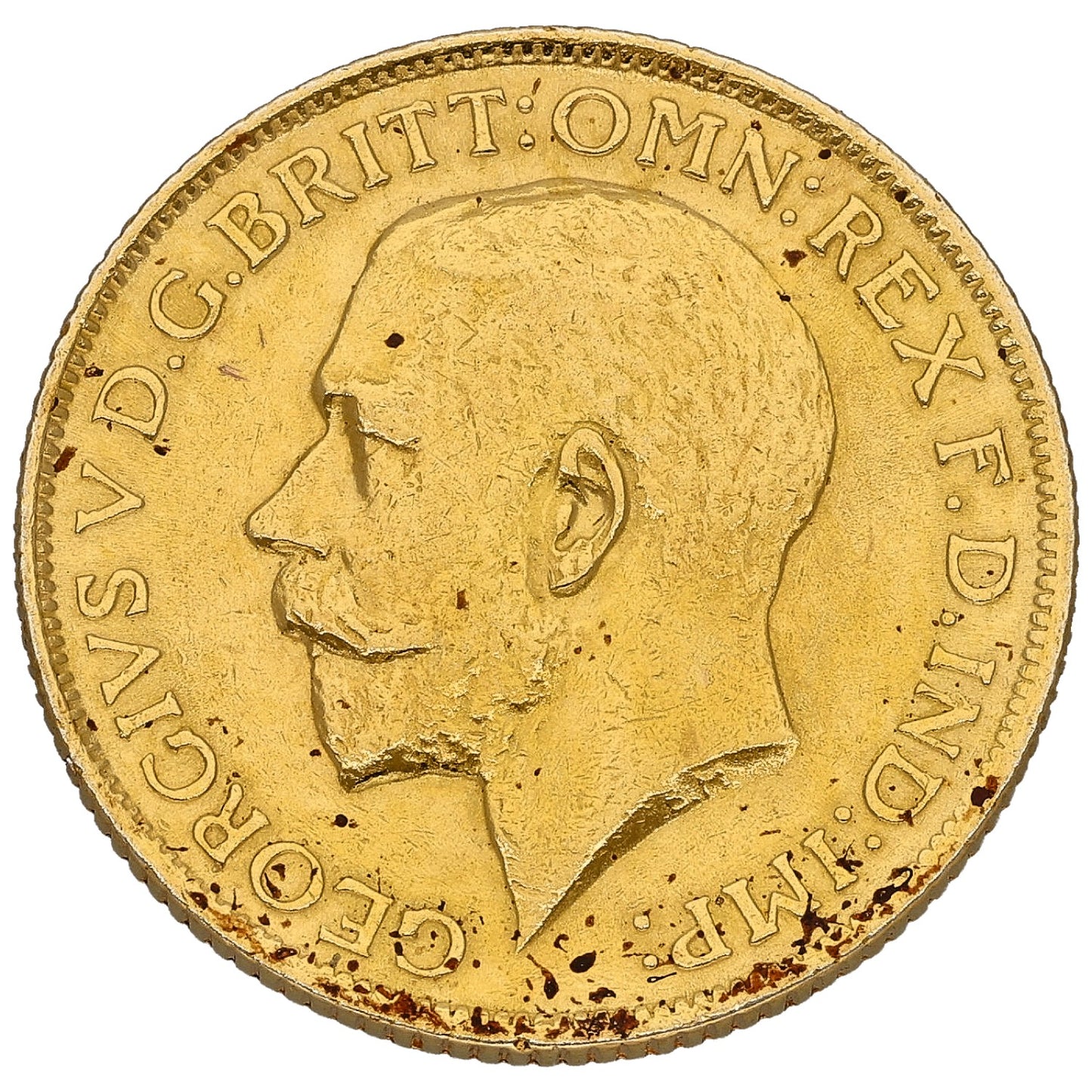 22ct Gold King George V Full Sovereign Coin 1915