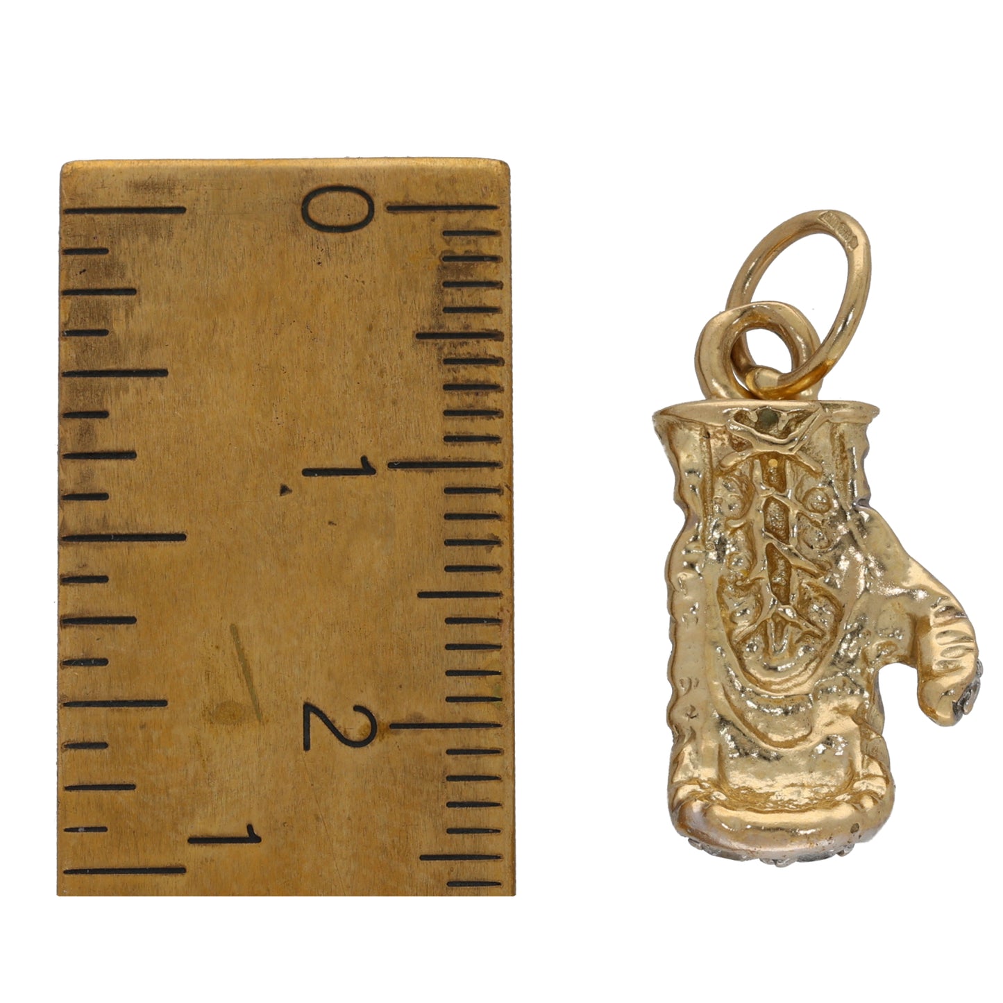 9ct Gold Cubic Zirconia Boxing Glove Pendant