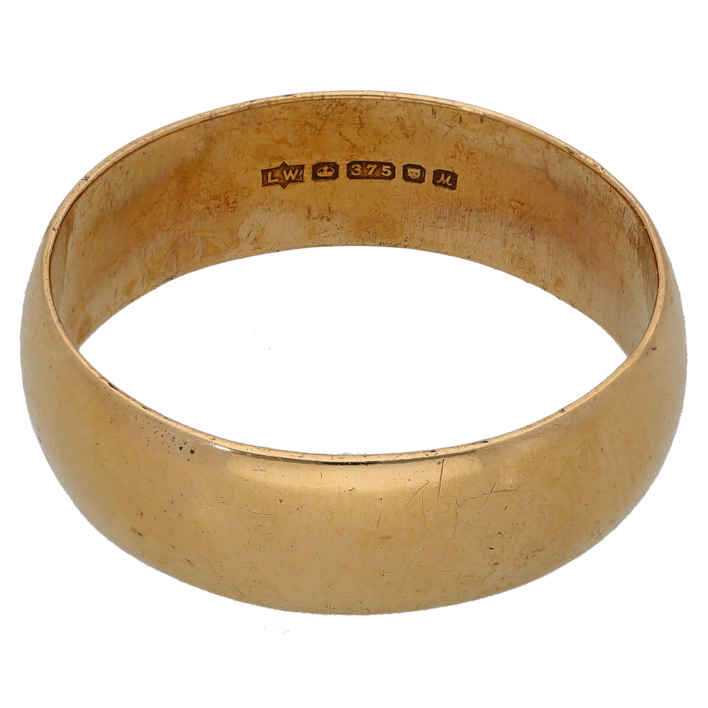 9ct Gold Plain Wedding Ring Size Z+2