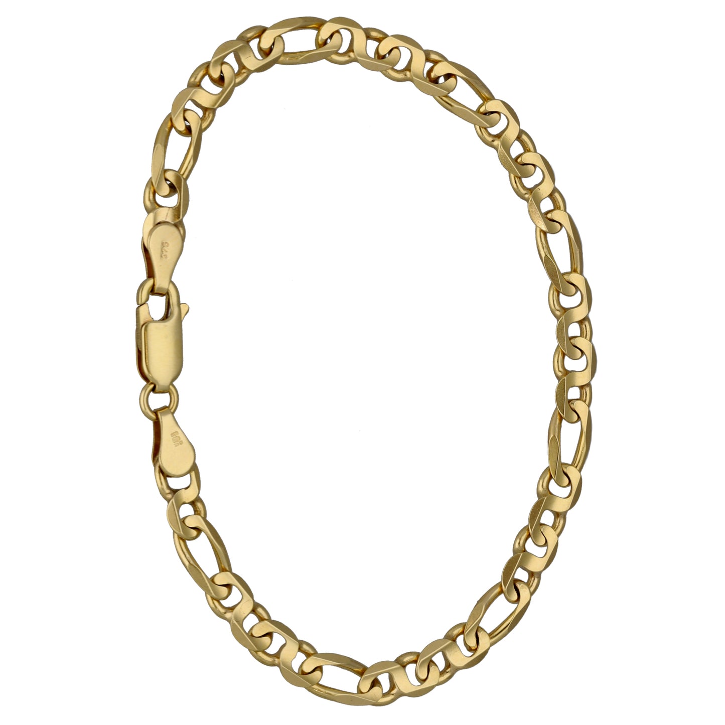 9ct Gold Figaro Bracelet