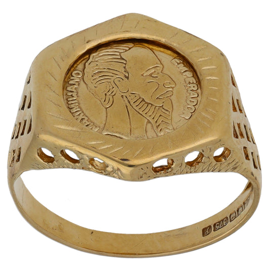 9ct Gold Alternative Ring Size J