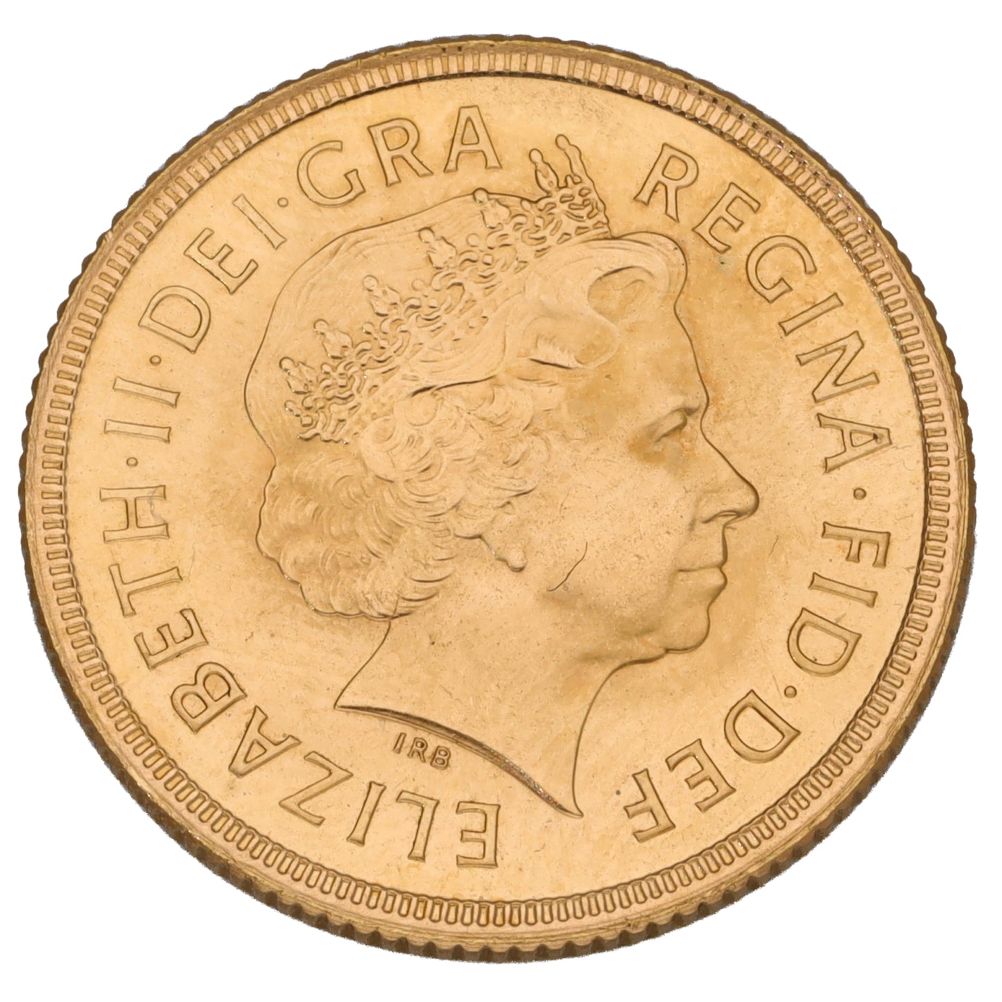 22ct Gold Queen Elizabeth II Full Sovereign Coin 2000