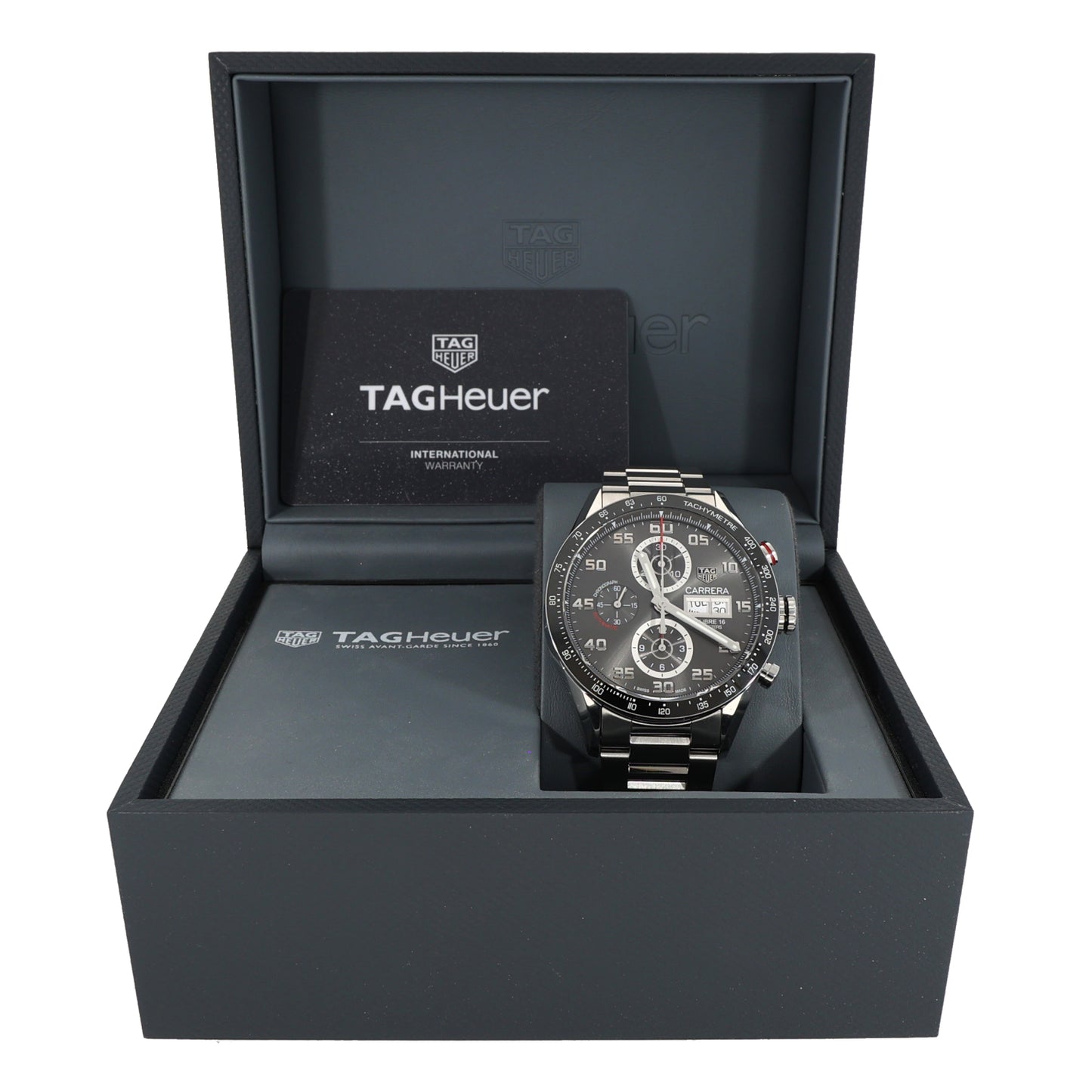 Tag Heuer Carrera CV2A1U 43mm Stainless Steel Watch