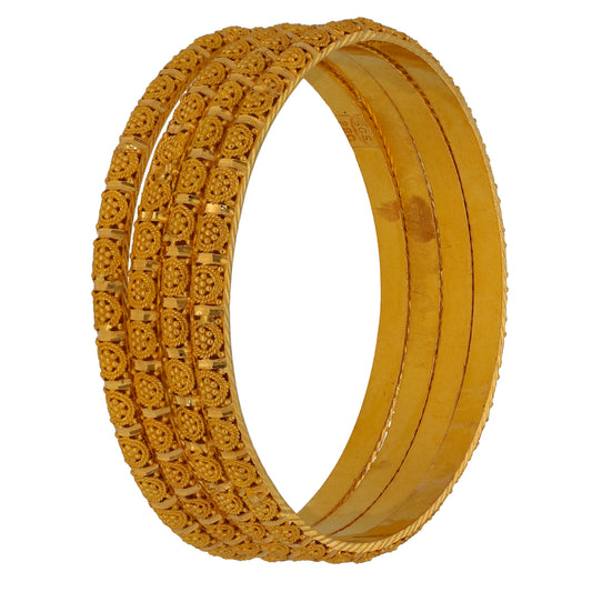 22ct Gold Set Of 4 Bangles