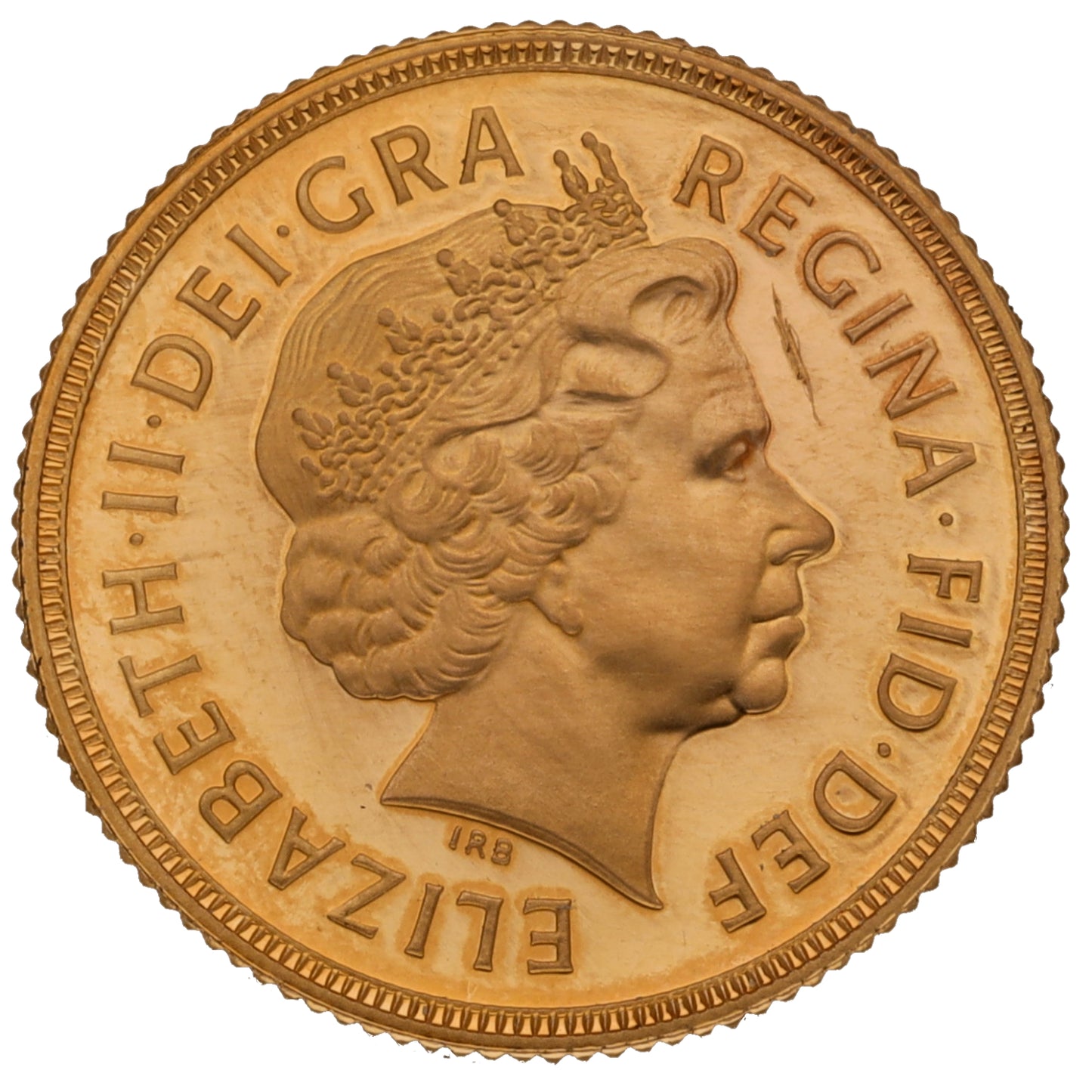 22ct Gold Queen Elizabeth II Full Sovereign Coin 2002