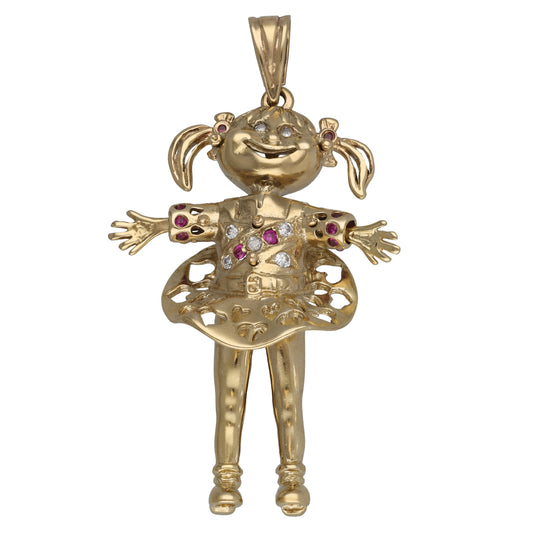9ct Gold Imitation Dolly Pendant