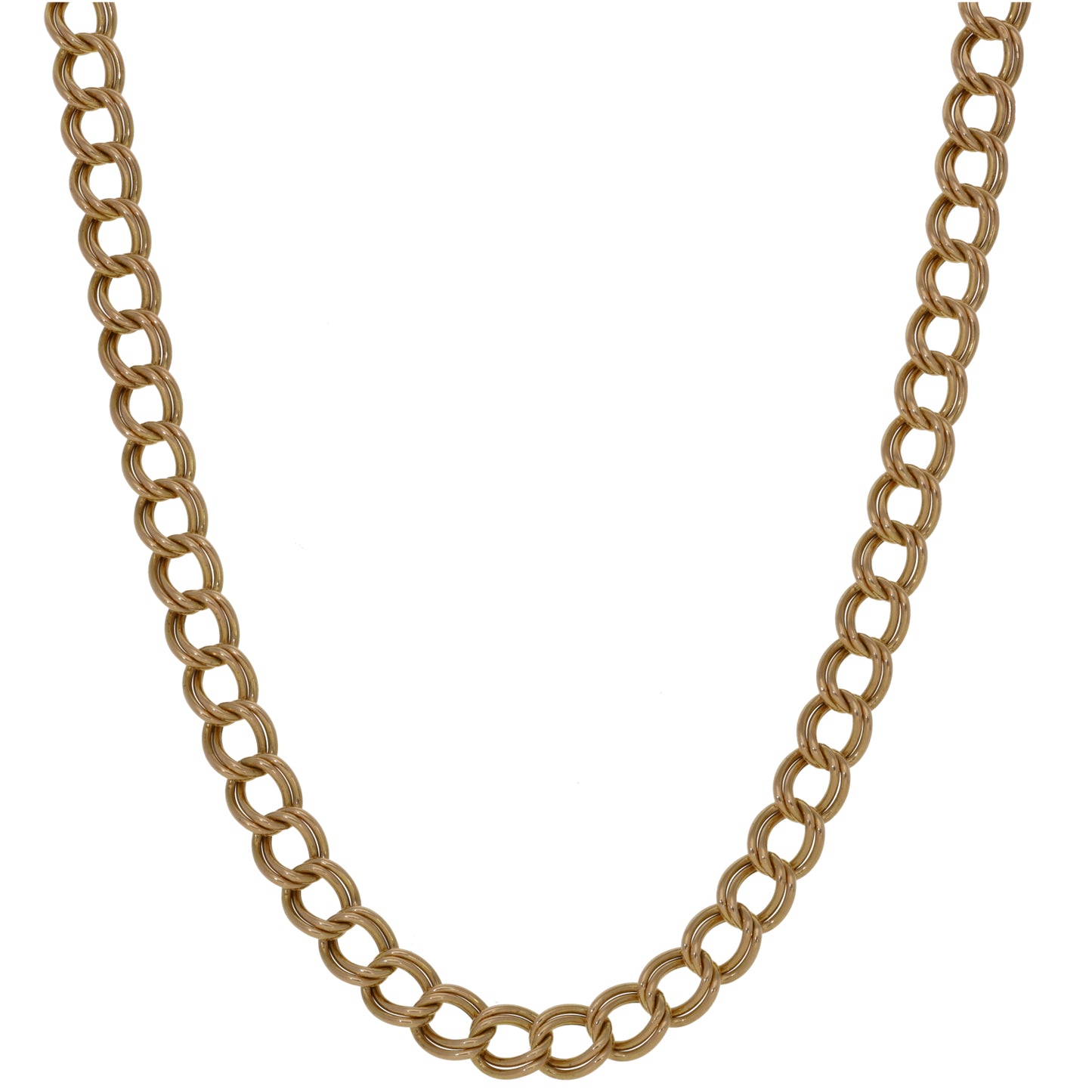 9ct Gold Double Curb Chain 20"