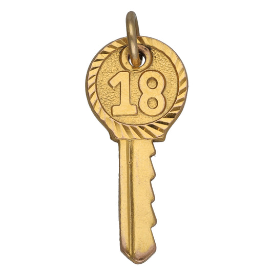 9ct Gold Key Pendant