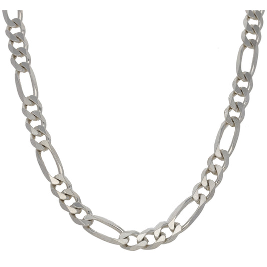 Sterling Silver Figaro Chain 24"