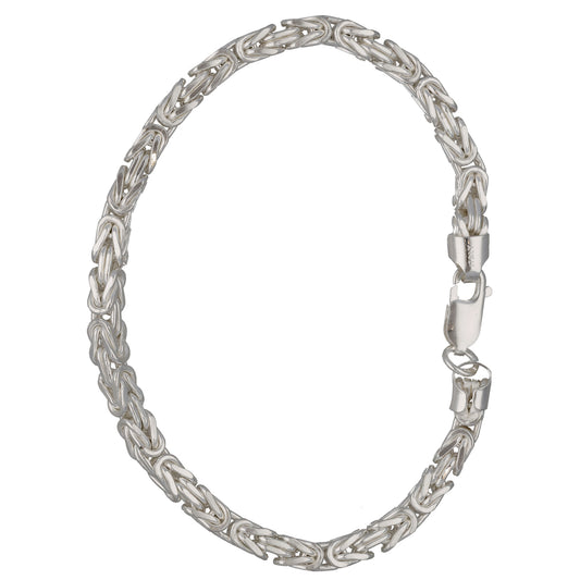New Sterling Silver Byzantine Bracelet