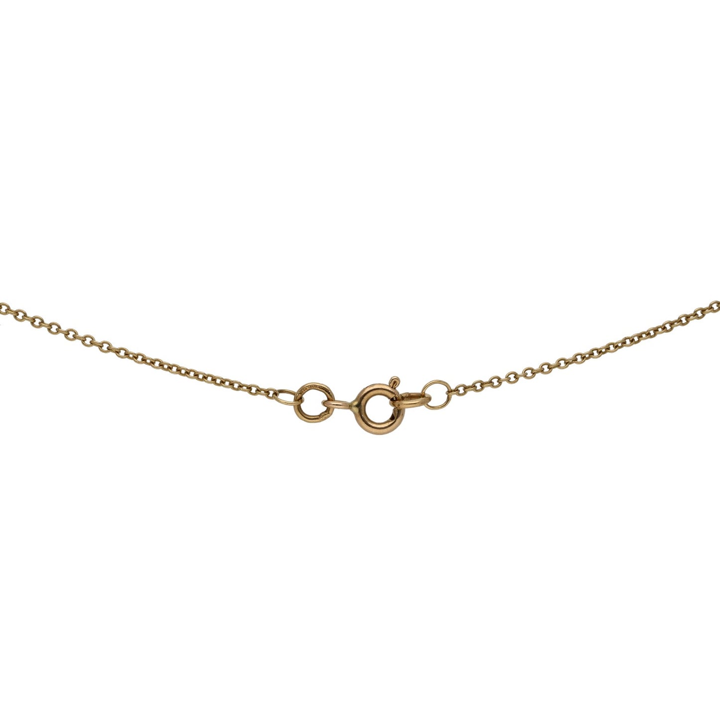 9ct Gold 0.20ct Diamond Fancy Necklace 18"