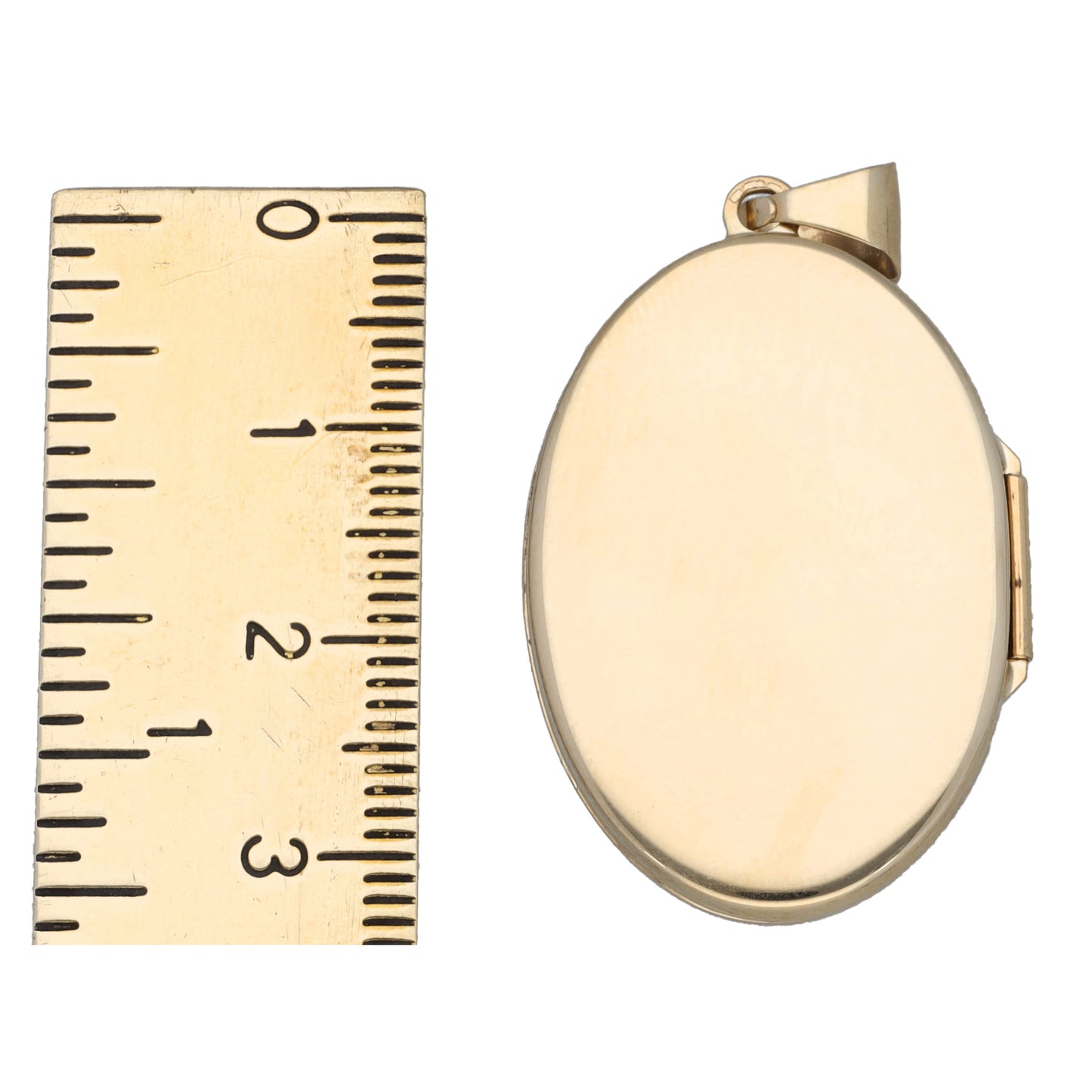9ct Gold Patterned Locket Pendant