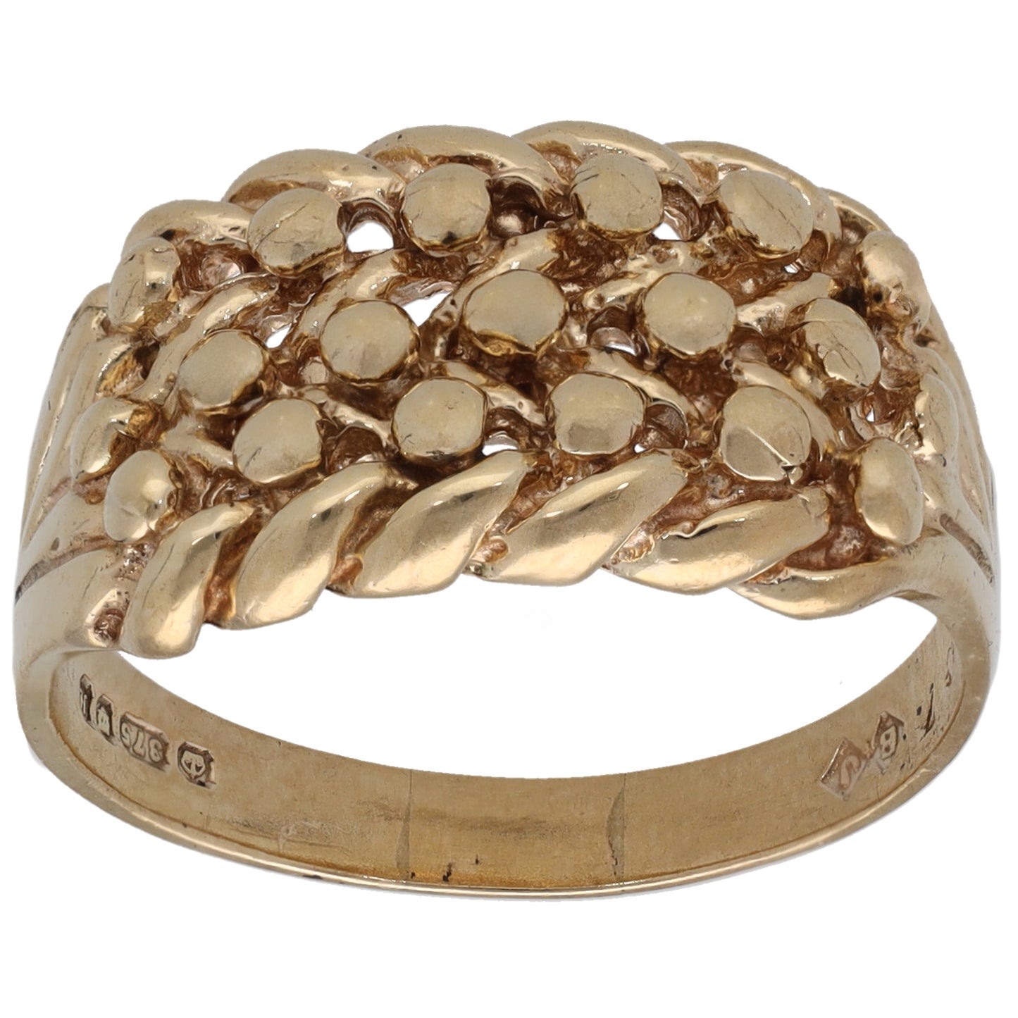 9ct Gold Keeper Ring Size R