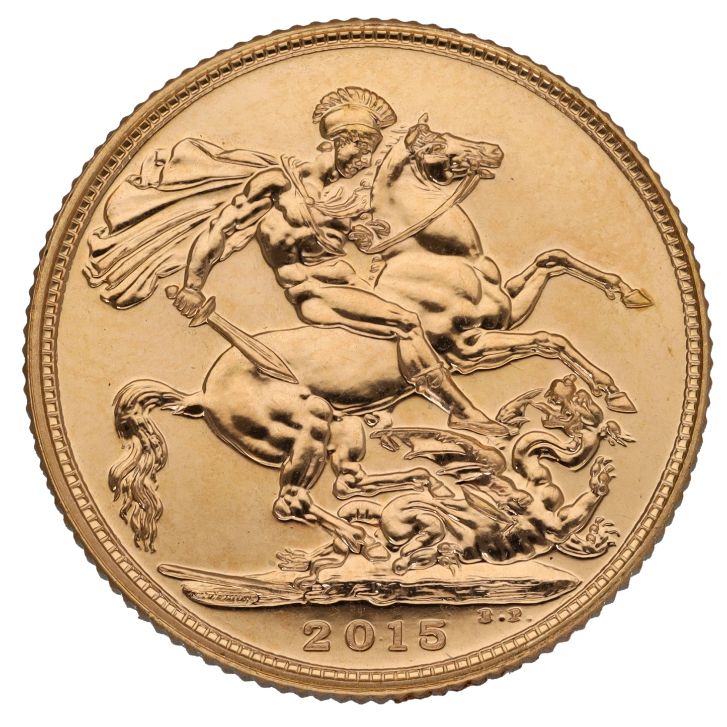 22ct Gold Queen Elizabeth II Full Sovereign Coin 2015