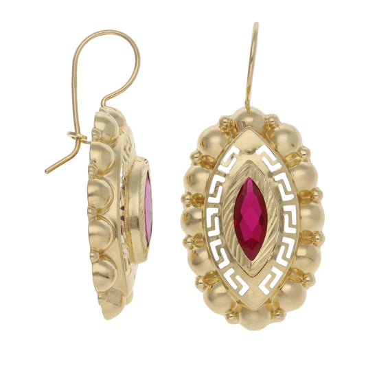14ct Gold Imitation Gem Dress/Cocktail Earrings