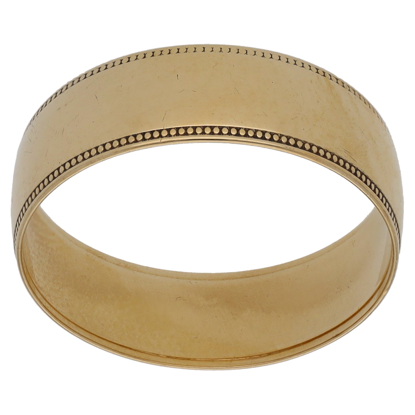 9ct Gold Plain Wedding Ring Size R