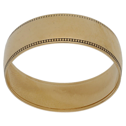 9ct Gold Plain Wedding Ring Size R