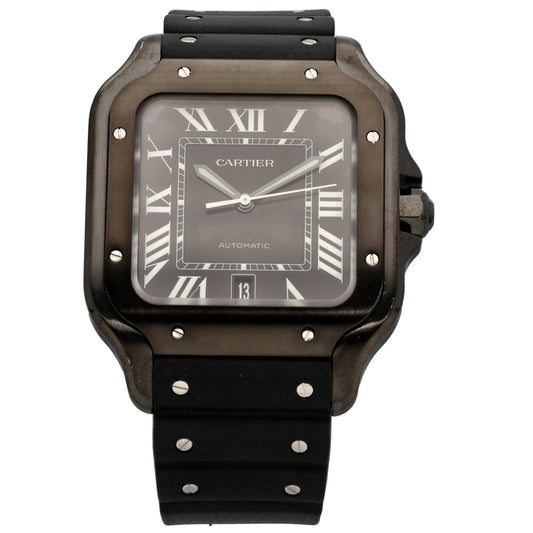 Cartier Santos 4072 38mm DLC Stainless Steel Watch