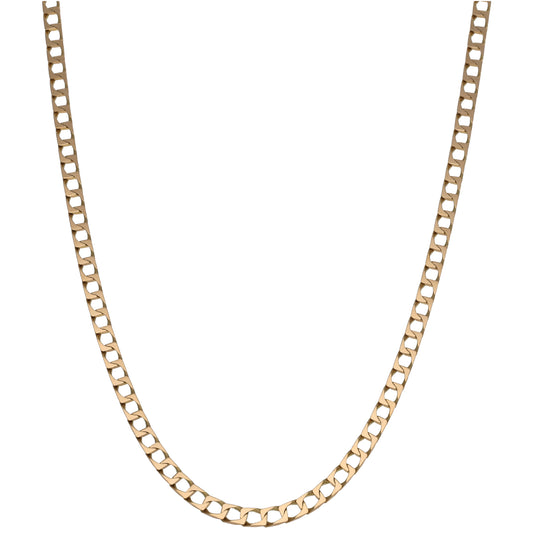 9ct Gold Curb Chain 22"