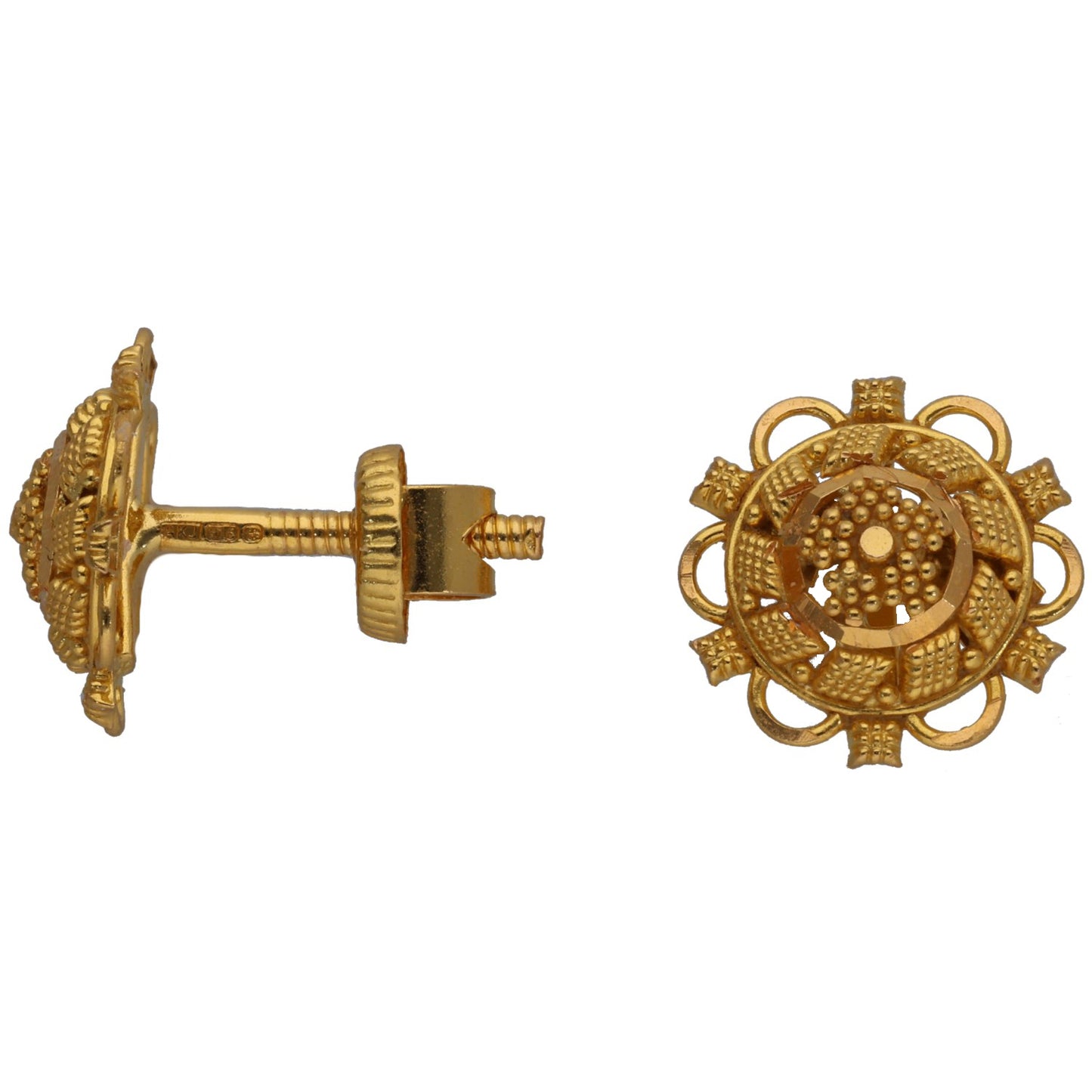 22ct Gold Stud Earrings