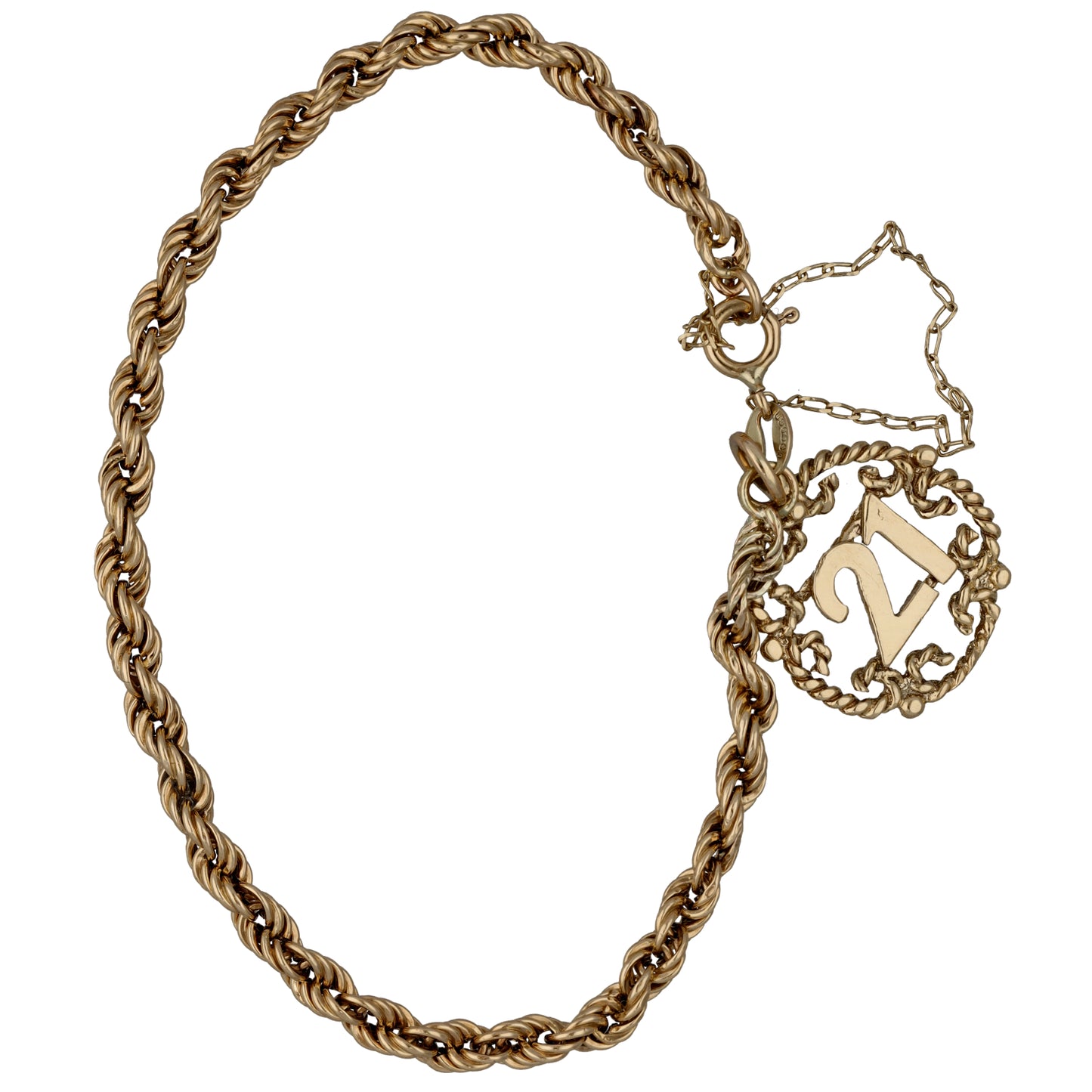9ct Gold Rope Bracelet
