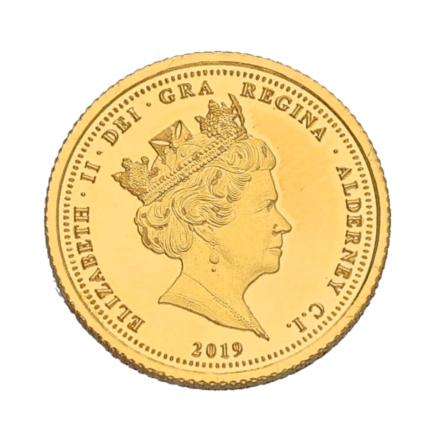 22ct Gold Queen Elizabeth II Quarter Sovereign Coin 2019