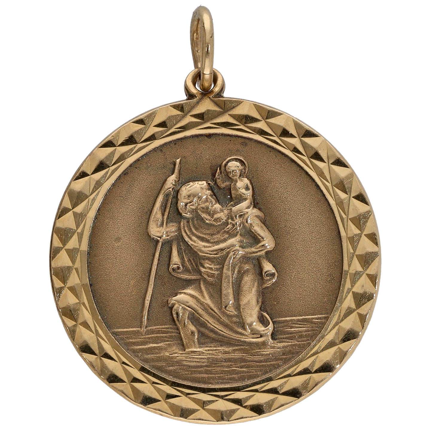 9ct Gold St Christopher Pendant