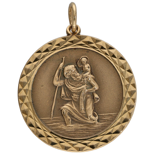 9ct Gold St Christopher Pendant