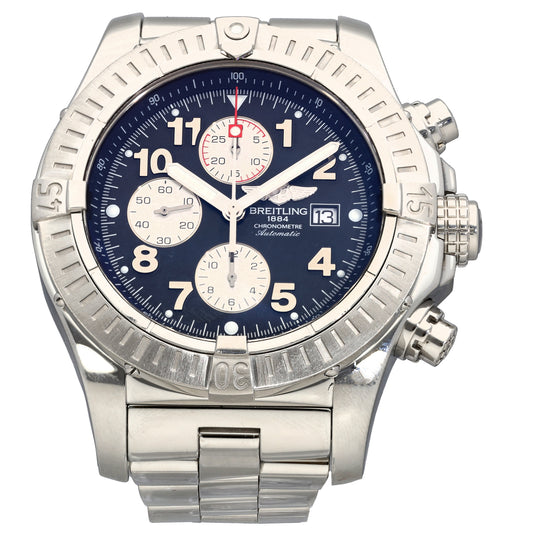 Breitling Super Avenger A13370 48mm Stainless Steel Watch
