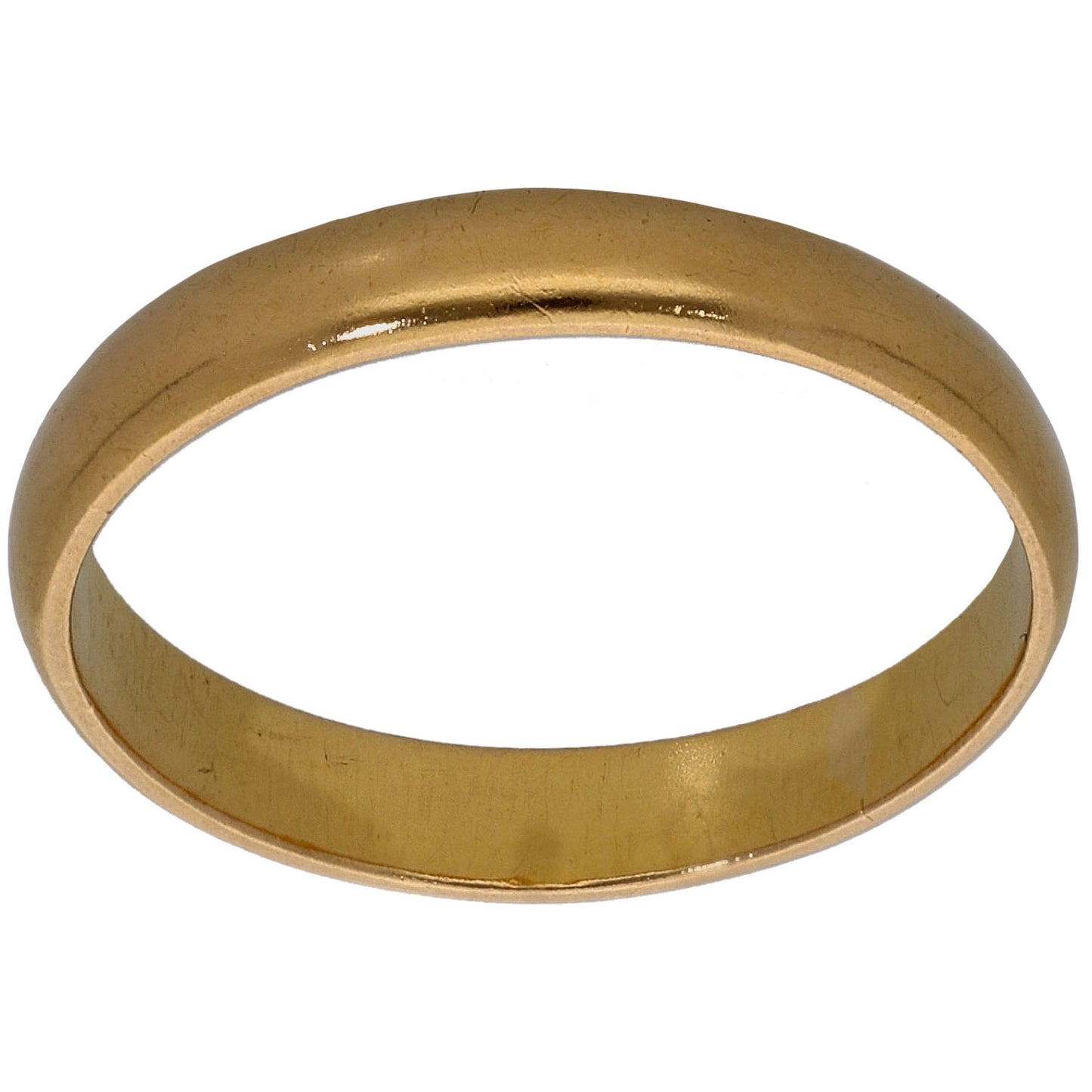 22ct Gold Plain Wedding Ring Size O