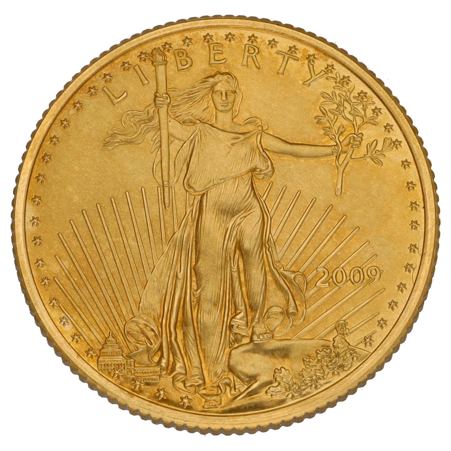 22ct Gold USA Eagle 1/4 OZ Coin 2009