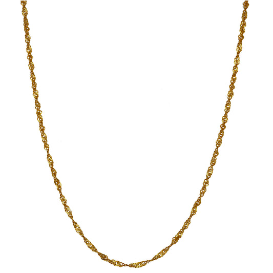 22ct Gold Singapore Chain 22"