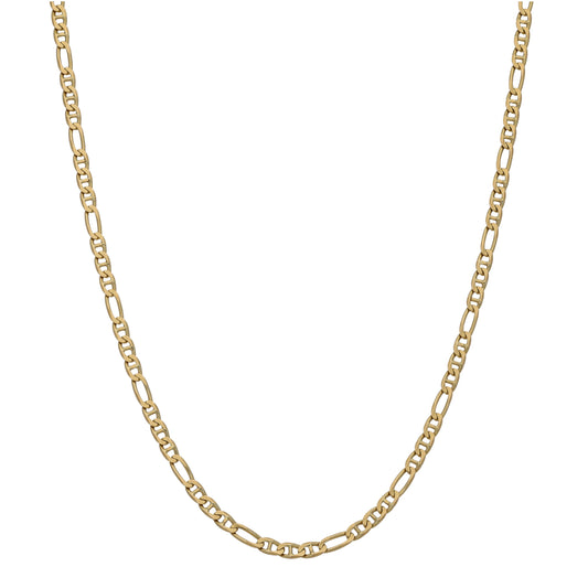 14ct Gold Figaro Anchor Chain 20"