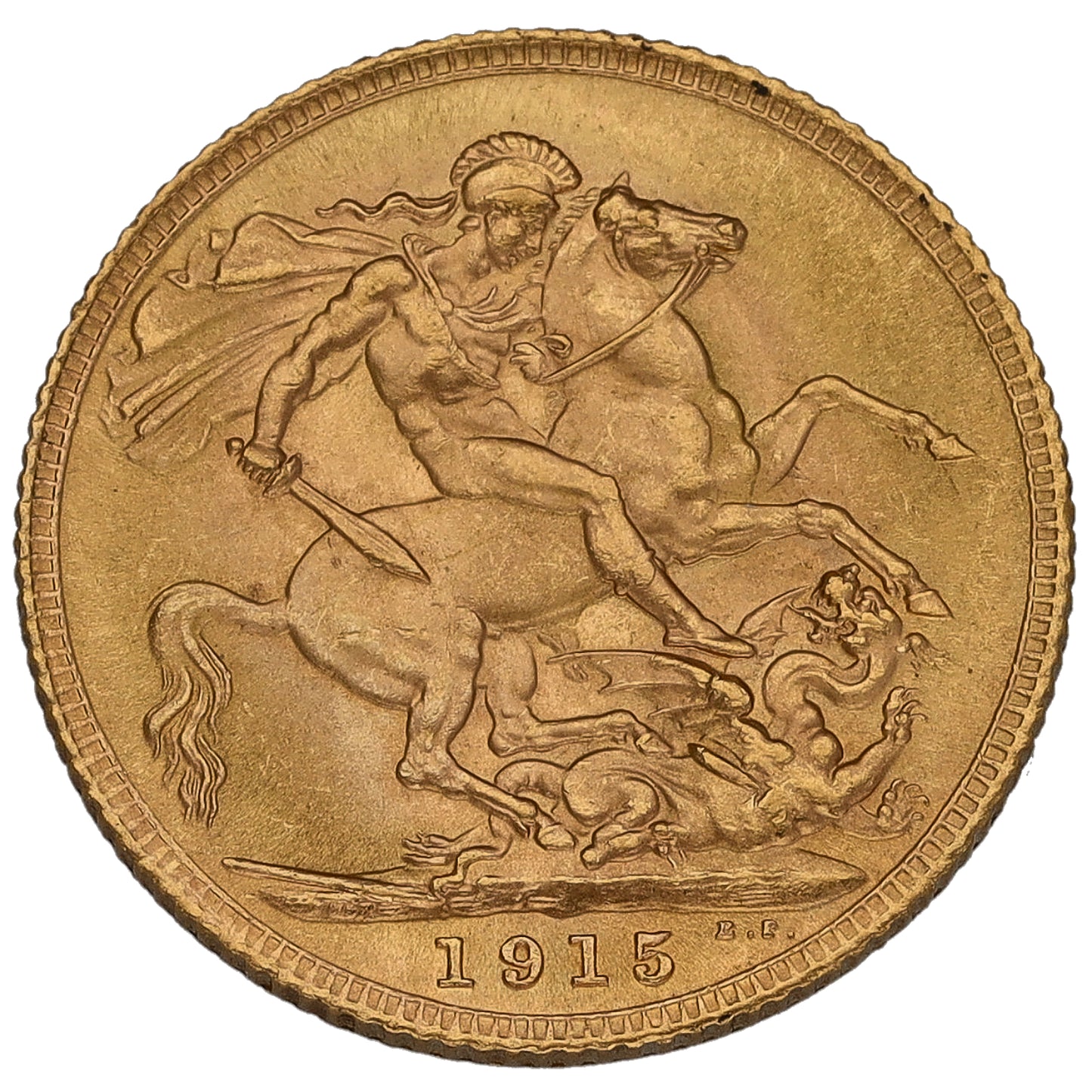 22ct Gold King George V Full Sovereign Coin 1915