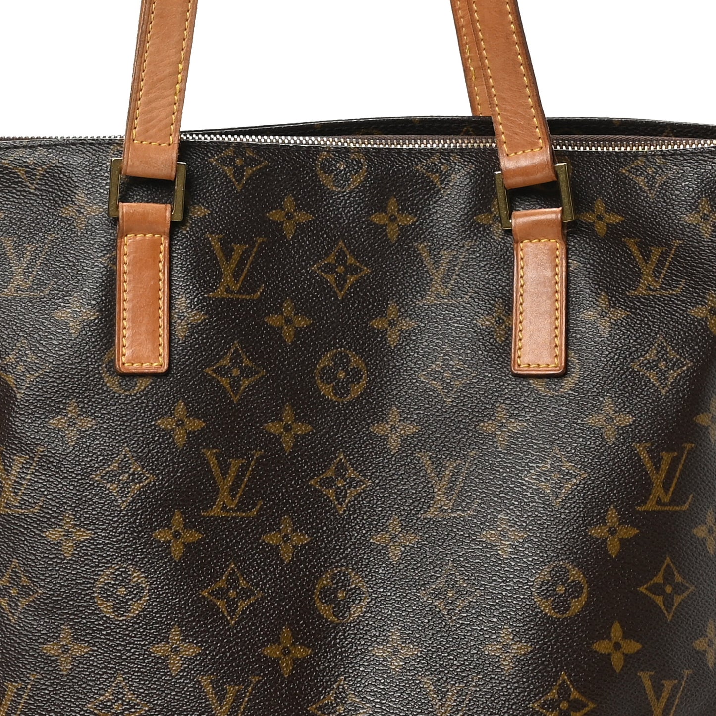 Louis Vuitton Cabas Mezzo Monogram Coated Canvas Bag - Brown