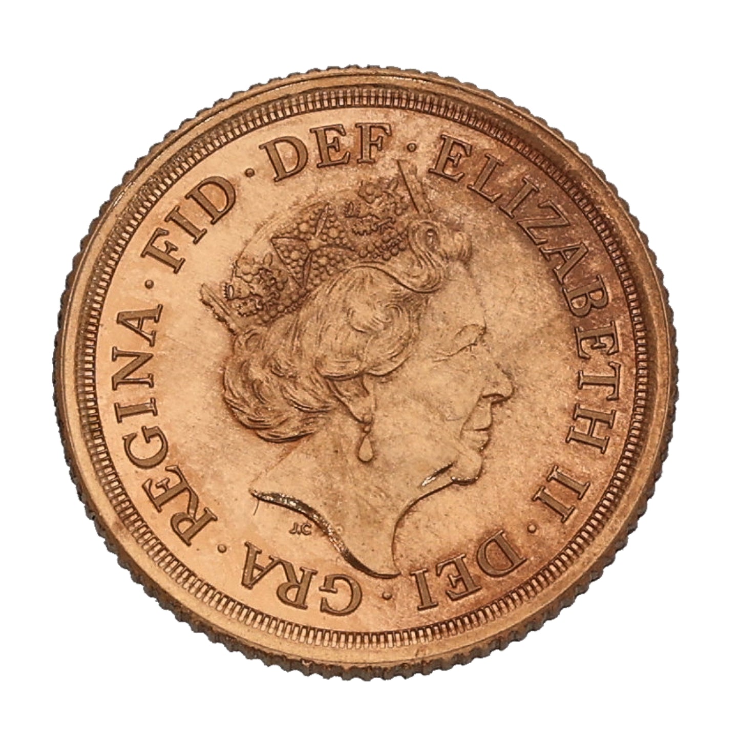 22ct Gold Queen Elizabeth II Quarter Sovereign Coin 2022